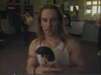 Mantas in his gym